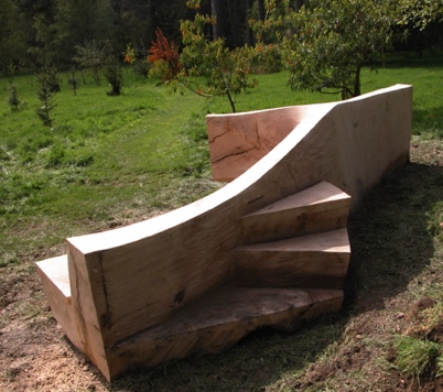 Hergest Croft Seat with steps